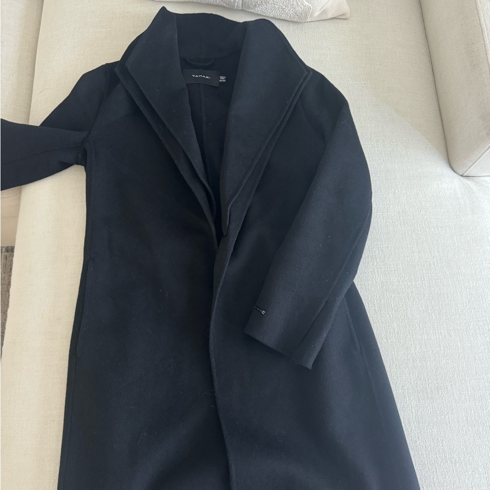 Tahari Black Trench Coats